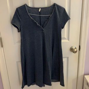 Denim-esque T-shirt dress